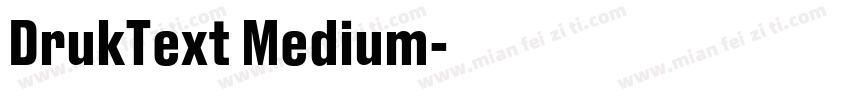 DrukText Medium字体转换